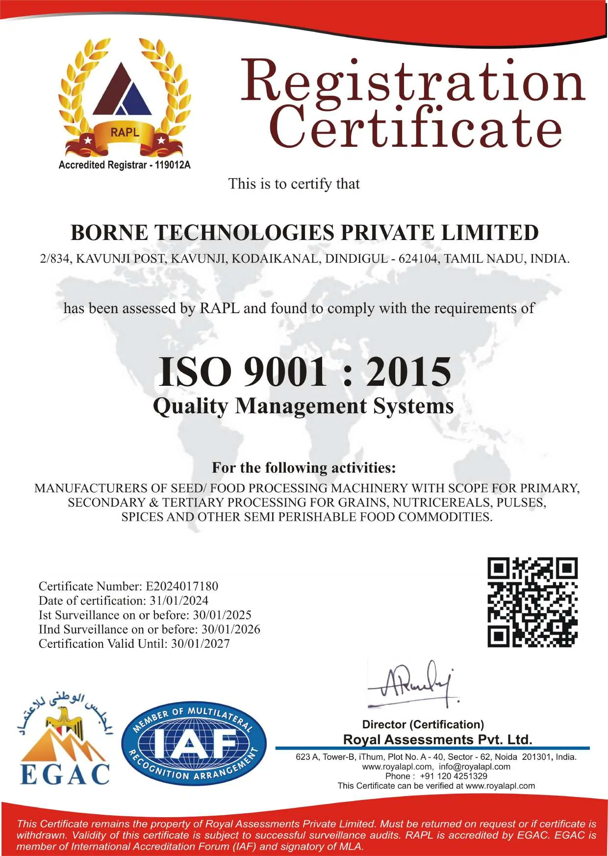 ISO Certified Food Processing Machinery Manufacturer